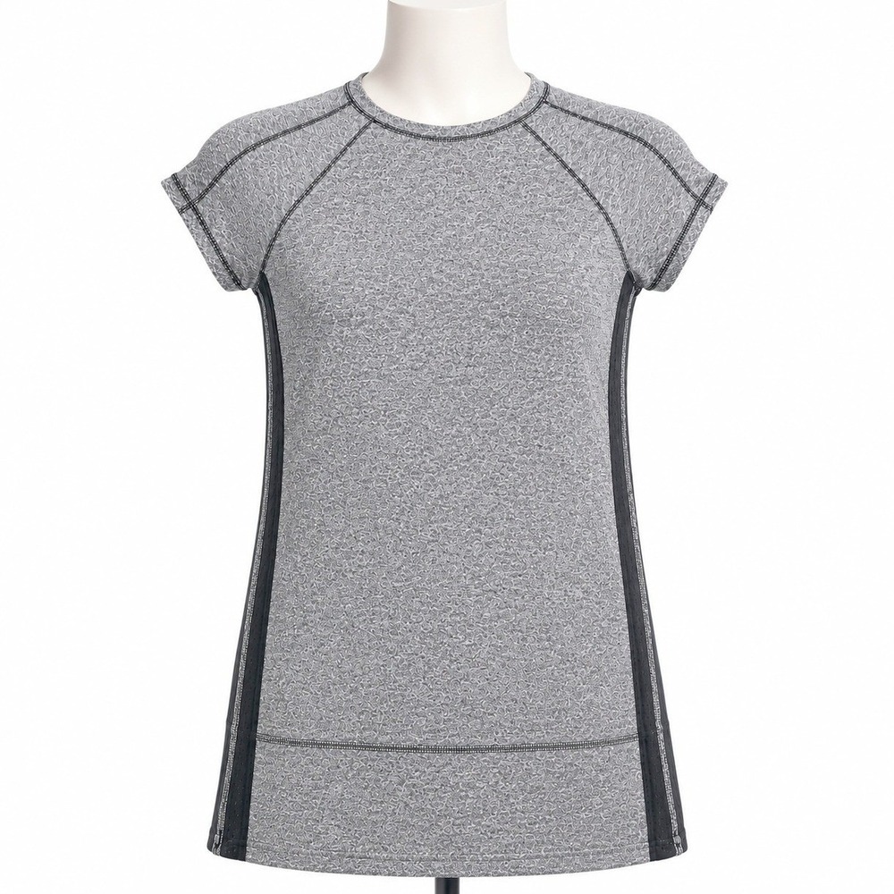 Madewell‎ Shift Dress Womens XS Gray Marl Knit Side Zip Pockets Sporty Casual